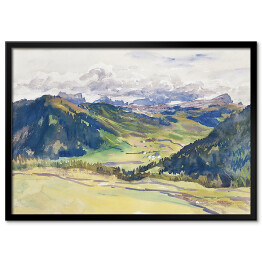 Plakat w ramie John Singer Sargent Open Valley, Dolomites Reprodukcja obrazu