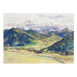 Plakat John Singer Sargent Open Valley, Dolomites Reprodukcja obrazu