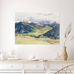 Plakat samoprzylepny John Singer Sargent Open Valley, Dolomites Reprodukcja obrazu