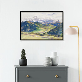 Plakat w ramie John Singer Sargent Open Valley, Dolomites Reprodukcja obrazu