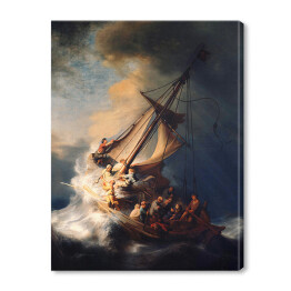Obraz na płótnie Rembrandt Burza na Jeziorze Galilejskim. Reprodukcja