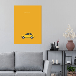 Plakat samoprzylepny Polskie samochody - FIAT 126p