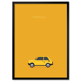 Plakat w ramie Polskie samochody - FIAT 126p