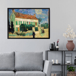 Obraz w ramie Vincent van Gogh "Biały dom w nocy" - reprodukcja