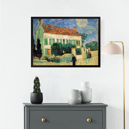 Obraz w ramie Vincent van Gogh "Biały dom w nocy" - reprodukcja