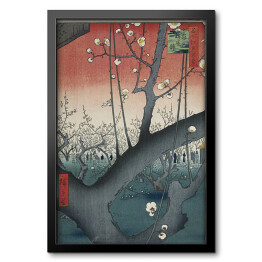 Obraz w ramie Utugawa Hiroshige Plum Park in Kameido. Reprodukcja