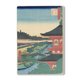 Obraz na płótnie Utugawa Hiroshige Pagoda of Zojoji Temple, Akabane. Reprodukcja obrazu