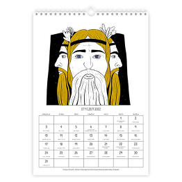 Kalendarz ze słowiańskimi bóstwami