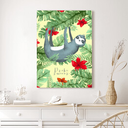 Obraz klasyczny Leniwiec w dżungli 