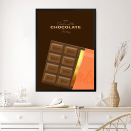 Obraz w ramie "Charlie i fabryka czekolady" - ilustracja