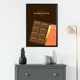 Obraz w ramie "Charlie i fabryka czekolady" - ilustracja