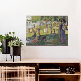 Plakat samoprzylepny Georges Seurat "Niedzielne popołudnie na wyspie Grande Jatte" - reprodukcja