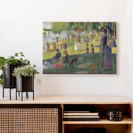 Obraz na płótnie Georges Seurat "Niedzielne popołudnie na wyspie Grande Jatte" - reprodukcja