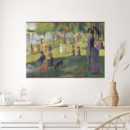 Plakat samoprzylepny Georges Seurat "Niedzielne popołudnie na wyspie Grande Jatte" - reprodukcja