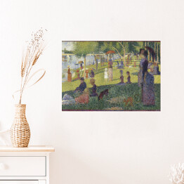 Plakat Georges Seurat "Niedzielne popołudnie na wyspie Grande Jatte" - reprodukcja