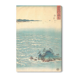 Obraz na płótnie Tryptyk III. Wodospady na Naruto. Utugawa Hiroshige Reprodukcja obrazu