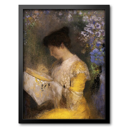Obraz w ramie Odilon Redon Madame Arthur Fontaine (Marie Escudier, 1865). Reprodukcja