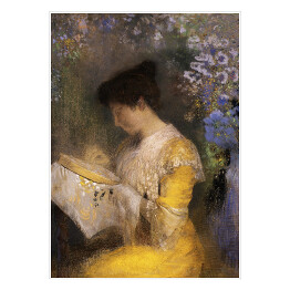 Plakat Odilon Redon Madame Arthur Fontaine (Marie Escudier, 1865). Reprodukcja