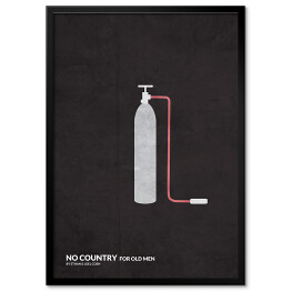 Plakat w ramie "No country for old men" - minimalistyczna kolekcja filmowa
