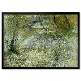 Plakat w ramie Vincent van Gogh Brzeg rzeki wiosną. Reprodukcja