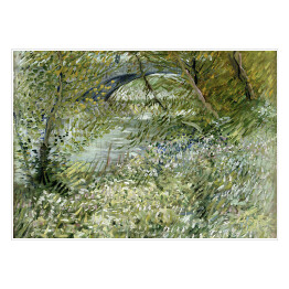 Plakat samoprzylepny Vincent van Gogh Brzeg rzeki wiosną. Reprodukcja