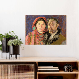 Plakat samoprzylepny Stanisław Wyspiański "Autoportret z żoną"