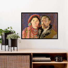 Plakat w ramie Stanisław Wyspiański "Autoportret z żoną"