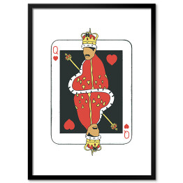 Obraz klasyczny Queen - ilustracja na jasnym tle