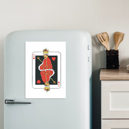 Magnes dekoracyjny Queen - ilustracja na jasnym tle