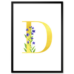 Obraz klasyczny Roślinny alfabet - litera D jak dzwonek