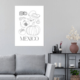 Plakat samoprzylepny Kuchnie świata - kuchnia meksykańska