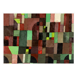 Plakat Paul Klee Red and Green Architecture Reprodukcja obrazu