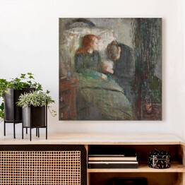 Obraz na płótnie Edvard Munch Chore dziecko Reprodukcja obrazu