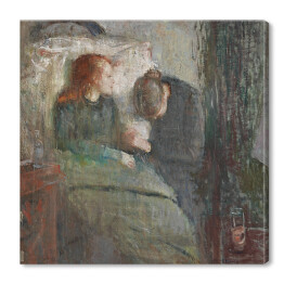Obraz na płótnie Edvard Munch Chore dziecko Reprodukcja obrazu