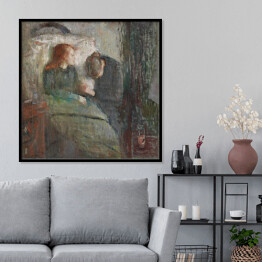Plakat w ramie Edvard Munch Chore dziecko Reprodukcja obrazu