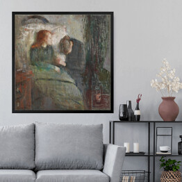 Obraz w ramie Edvard Munch Chore dziecko Reprodukcja obrazu