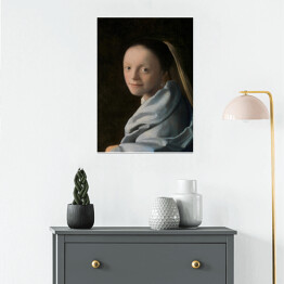 Plakat samoprzylepny Jan Vermeer Portret dziewczyny Reprodukcja