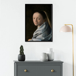Plakat w ramie Jan Vermeer Portret dziewczyny Reprodukcja