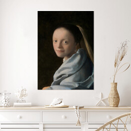 Plakat Jan Vermeer Portret dziewczyny Reprodukcja