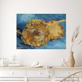 Plakat samoprzylepny Vincent van Gogh Słoneczniki. Reprodukcja