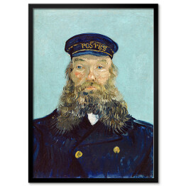 Plakat w ramie Vincent van Gogh Portret listonosza Roulina. Reprodukcja