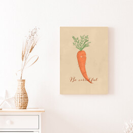 Obraz klasyczny Warzywa - marchew - ilustracja