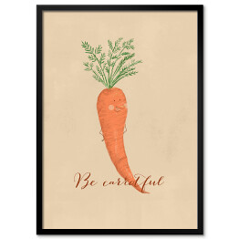Obraz klasyczny Warzywa - marchew - ilustracja