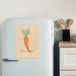 Magnes dekoracyjny Warzywa - marchew - ilustracja