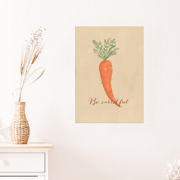 Plakat Warzywa - marchew - ilustracja