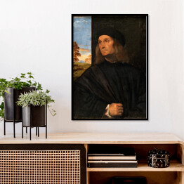 Plakat w ramie Tycjan "Portret of the painter Giovanni Bellini"