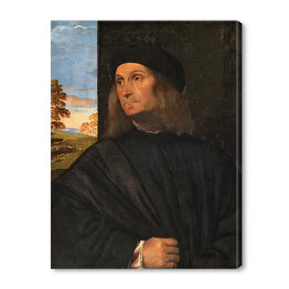 Obraz na płótnie Tycjan "Portret of the painter Giovanni Bellini"