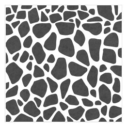 Plakat samoprzylepny Żyrafa - czarno biały deseń