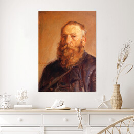 Plakat samoprzylepny Józef Chełmoński Autoportret Reprodukcja obrazu