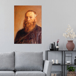 Plakat samoprzylepny Józef Chełmoński Autoportret Reprodukcja obrazu